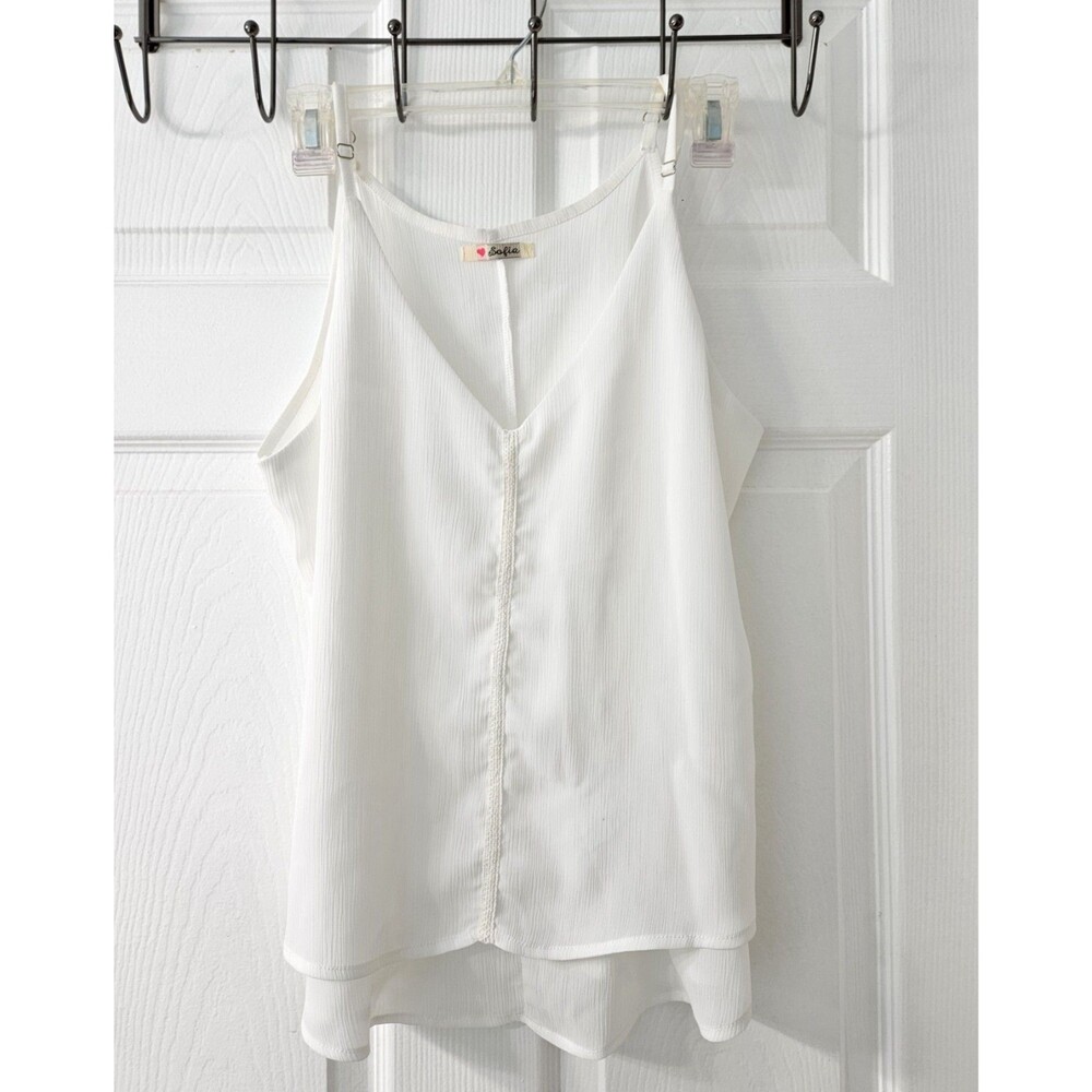TOP SHOP White Strap Top